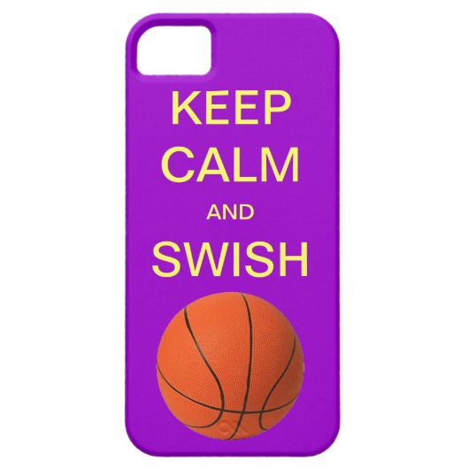 平静および棒のバスケットボールのiPhone 5の場合を保って下さい Case-Mate iPhoneケース (裏面)