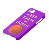 平静および棒のバスケットボールのiPhone 5の場合を保って下さい Case-Mate iPhoneケース (下部)