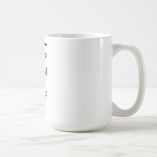 平静および波を保って下さい コーヒーマグカップ (右)
