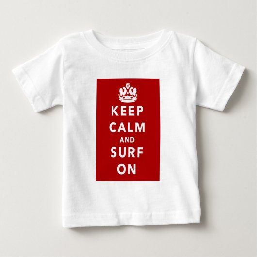 平静および波を保って下さい ベビーTシャツ (正面)