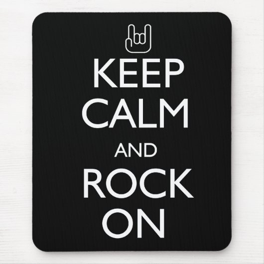 平静および石を保って下さい マウスパッド (正面)