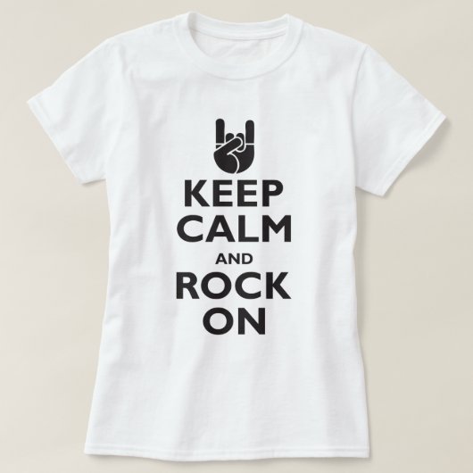 平静および石を保って下さい Tシャツ (デザイン正面)