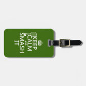 平静および粉砕をそれ保って下さい(テニス) (どの色でも) ラゲッジタグ (正面横)