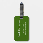 平静および粉砕をそれ保って下さい(テニス) (どの色でも) ラゲッジタグ (裏面縦)