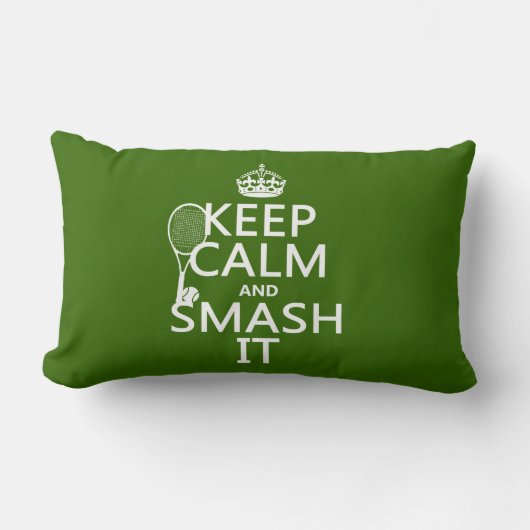 平静および粉砕をそれ保って下さい(テニス) (どの色でも) ランバークッション (正面)