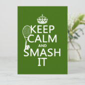 平静および粉砕をそれ保って下さい(テニス) (どの色でも) 招待状 (スタンド正面)