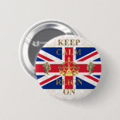 平静および統治を保って下さい 缶バッジ (正面&裏面)