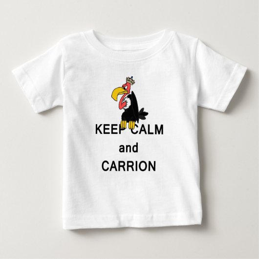 平静および腐肉のハゲタカを飼って下さい ベビーTシャツ (正面)