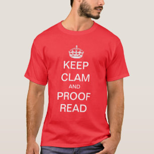 平静および証拠の読書のワイシャツを保って下さい Tシャツ