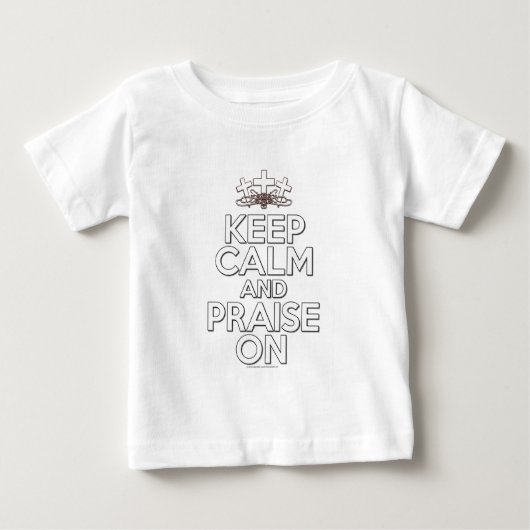 平静および賞賛を保って下さい ベビーTシャツ (正面)