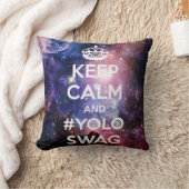 平静および#yoloswagを保って下さい クッション (ブランケット)