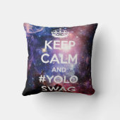 平静および#yoloswagを保って下さい クッション (裏面)