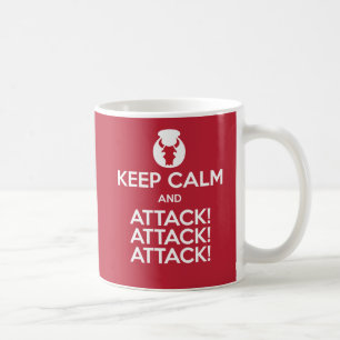 平静およびAttack3xのマグを保って下さい コーヒーマグカップ