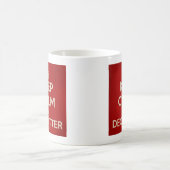 「平静およびDeclutter」のマグを保って下さい コーヒーマグカップ (中央)