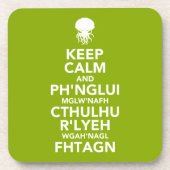 平静およびFhtagnを保って下さい コースター (正面)