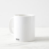 平静およびFracをそれマグ保って下さい コーヒーマグカップ (正面左)