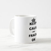 平静およびFRACKを保って下さい コーヒーマグカップ (正面左)