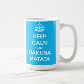 平静およびHakuna Matataのマグを保って下さい コーヒーマグカップ