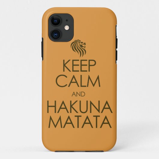 平静およびHakuna Matataを保って下さい Case-Mate iPhoneケース (裏面)