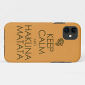平静およびHakuna Matataを保って下さい Case-Mate iPhoneケース (裏面(横))