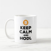 平静およびhodlのbitcoinを保って下さい コーヒーマグカップ (左)