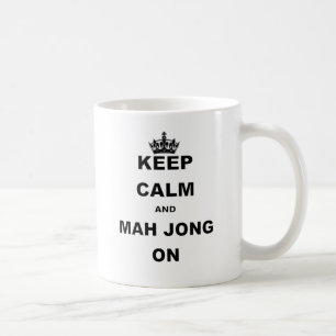 平静およびMAH JONG ON.pngを保って下さい コーヒーマグカップ