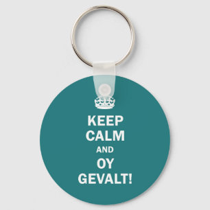 "平静およびOy Gevaltを保って下さい! " キーホルダー