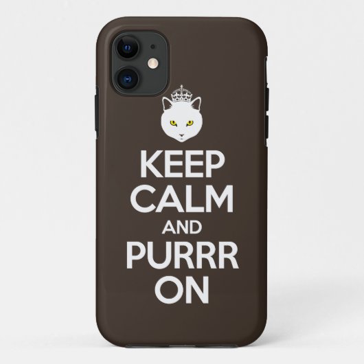 平静およびPurrrを保って下さい Case-Mate iPhoneケース (裏面)