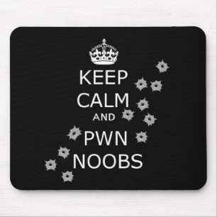 平静およびpwnのnoobsのマウスパッドを保って下さい マウスパッド