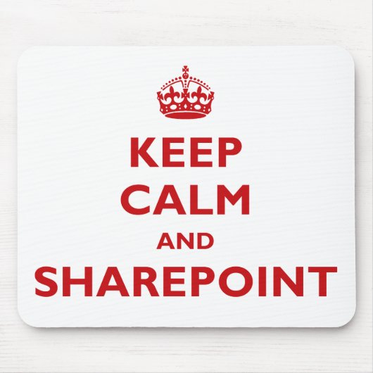 平静およびSharePoint -マウスパッド--を保って下さい マウスパッド (正面)