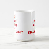 平静およびSharePoint -マグ--を保って下さい コーヒーマグカップ (中央)