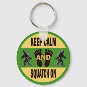 平静およびSquatchを保って下さい キーホルダー