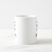 平静およびStacheを保って下さい コーヒーマグカップ (中央)