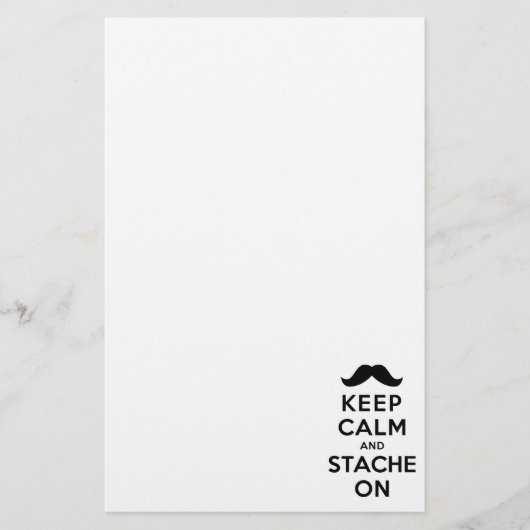 平静およびStacheを保って下さい 便箋 (正面)