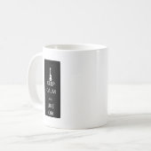 平静およびUkeを保って下さい コーヒーマグカップ (正面左)