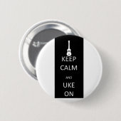 平静およびUkeを保って下さい 缶バッジ (正面&裏面)