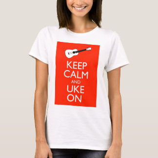 平静およびUkeを保って下さい! Tシャツ
