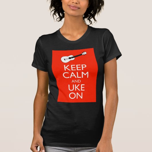 平静およびUkeを保って下さい! Tシャツ (正面)