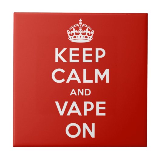 平静およびVapeを保って下さい タイル (正面)