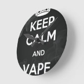 平静およびVapeを保って下さい ラウンド壁時計 (傾斜)