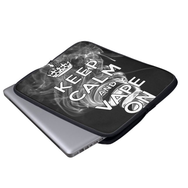 平静およびVapeを保って下さい ラップトップスリーブ (正面下部)