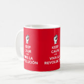平静およびvivaのlaのrevolución x3のイメージのマグを保って下さい コーヒーマグカップ (正面左)