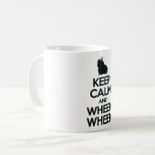 平静およびWheek Wheekを保って下さい コーヒーマグカップ (正面左)