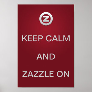 平静およびZazzleを保って下さい! ポスター