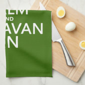 平静そしてキャラバンをの保って下さい(カスタマイズ可能な色) キッチンタオル (四つ折り)