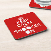 平静そしてスヌーカーをの保って下さい(すべての色) コースター (左側)