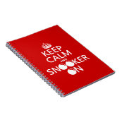 平静そしてスヌーカーをの保って下さい(すべての色) ノートブック (右側)