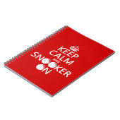 平静そしてスヌーカーをの保って下さい(すべての色) ノートブック (左側)