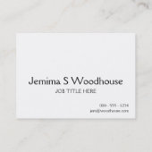 平静そしてテニスをの保って下さい(どの背景色でも) 名刺 (裏面)