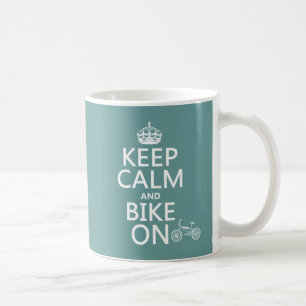 平静そしてバイクをの保って下さい(どの色でも) コーヒーマグカップ